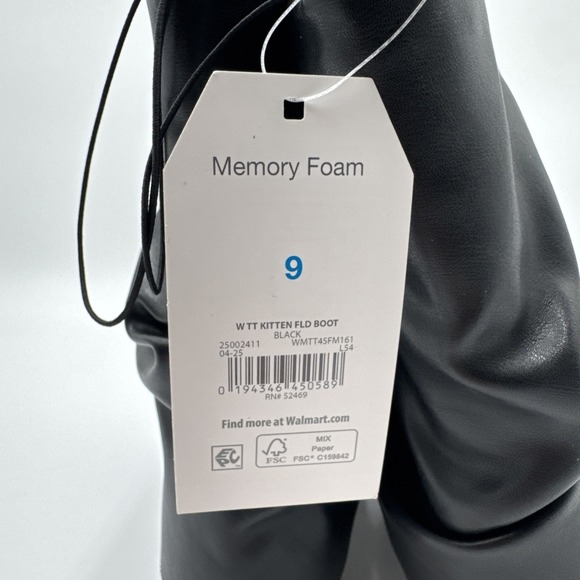 Time & Tru Womens Slouchy Ankle Boots for Women 9 Kitten Heel Pointed Toe NWT - Picture 6 of 9